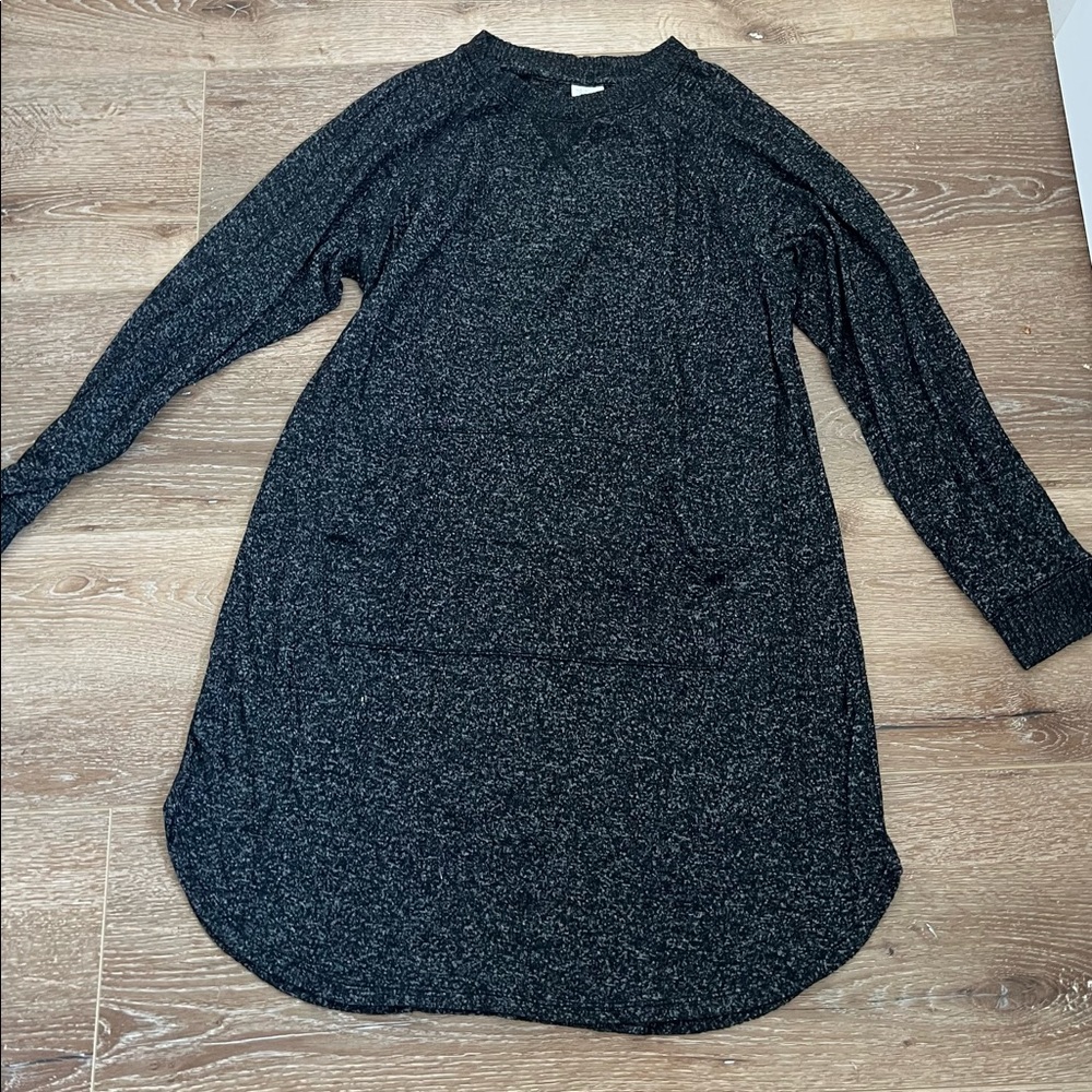 Stars Above Cozy Dress with Front Pocket